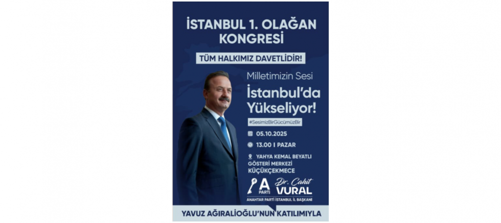 ANAHTAR PARTİ ÜMRANİYE İLÇE BAŞKANI TEKİN YILMAZ’DAN TARİHİ DAVET - GÜNDEM - İnternetin Ajansı